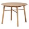 Baxton Studio Dining Table, 39.4 W, 29.5 H, Solid Rubberwood, Oak Brown 224-12947-ZORO - alternate 8